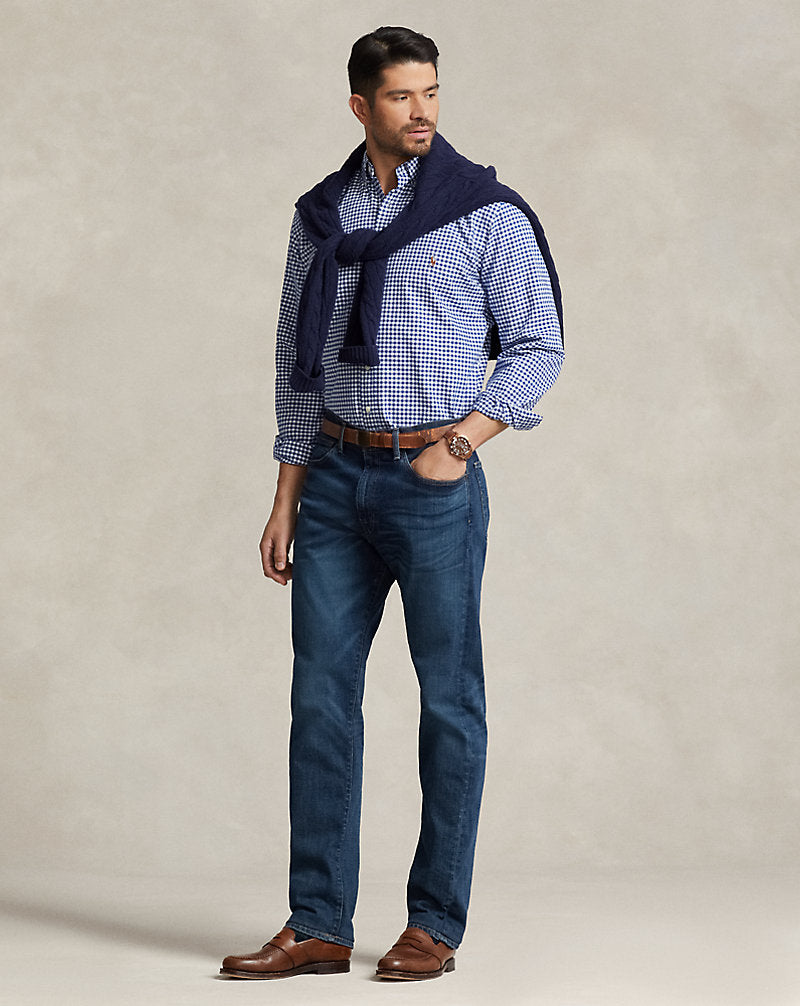 Gingham Oxford Shirt Blue/White Gingham