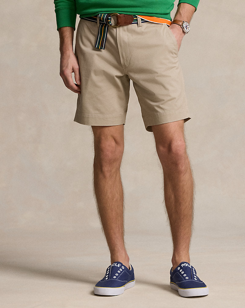 20.5 cm Stretch Straight Fit Chino Short Khaki Tan